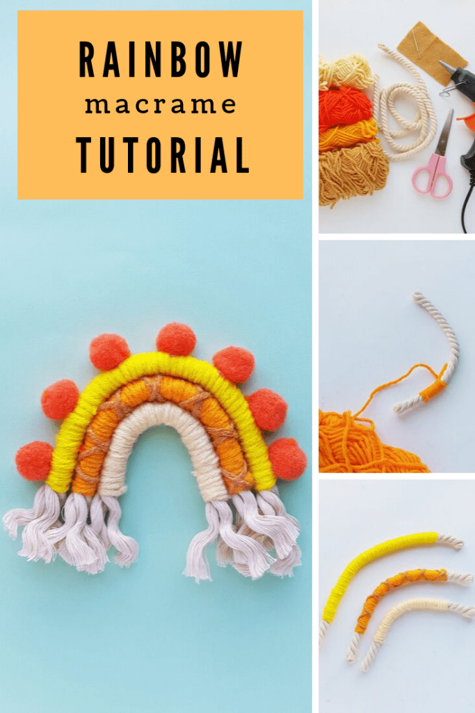 drie Luik Wegversperring Cute DIY Macrame Rainbow Tutorial - THE SWEETEST DIGS