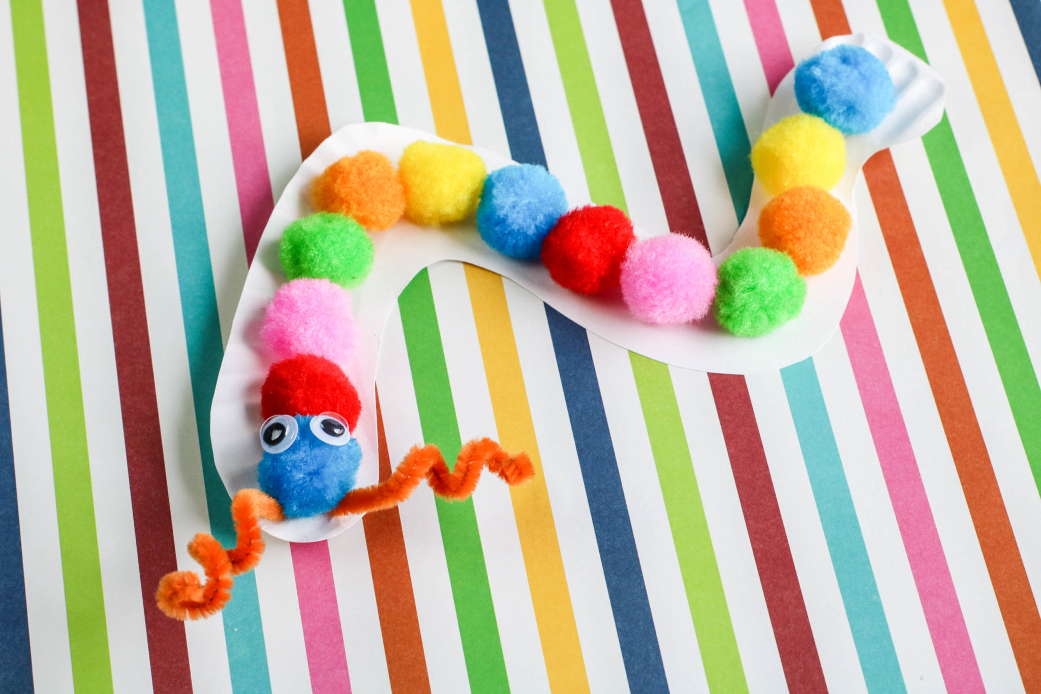 Fun Craft for Kids - The Paper Plate Caterpillar - THE SWEETEST DIGS