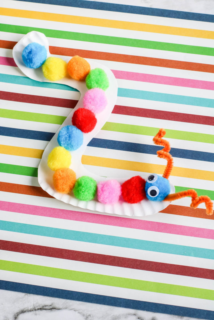 Fun Craft for Kids - The Paper Plate Caterpillar - THE SWEETEST DIGS