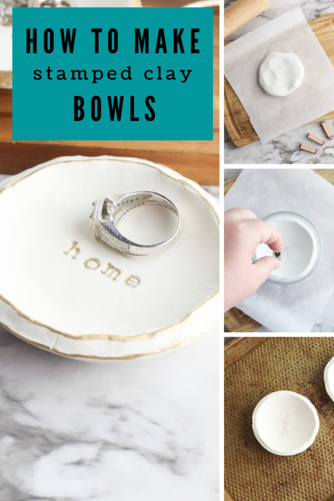 DIY Air Dry Clay Jewelry Bowls