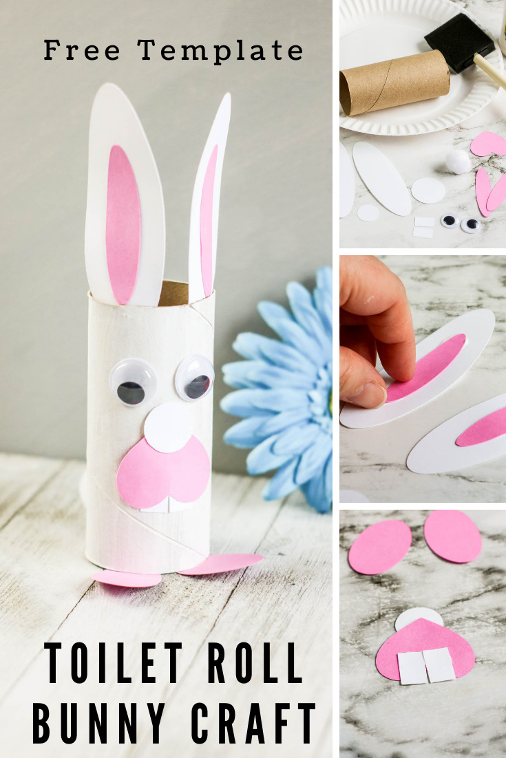 Easter Craft: DIY Bunny Toilet Paper Roll - THE SWEETEST DIGS