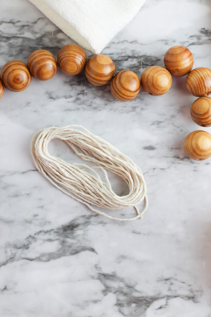 Wood Bead Garland DIY