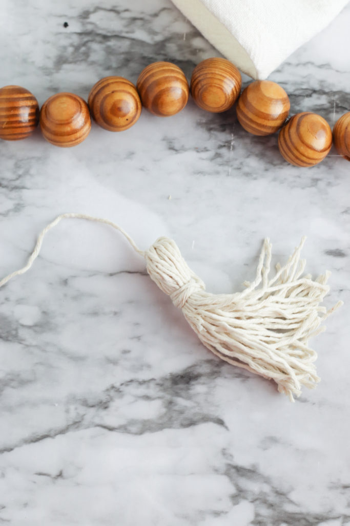 Tassel made from string.