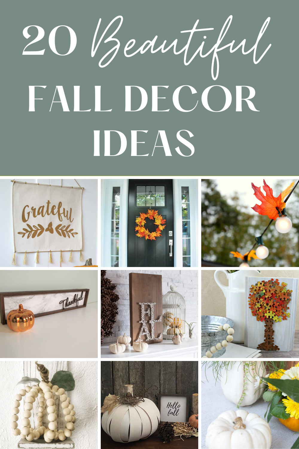 20+ Beautiful Fall Decor DIY Ideas THE SWEETEST DIGS