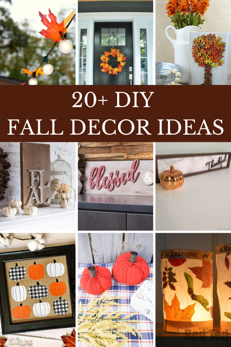 20+ Beautiful Fall Decor DIY Ideas - THE SWEETEST DIGS