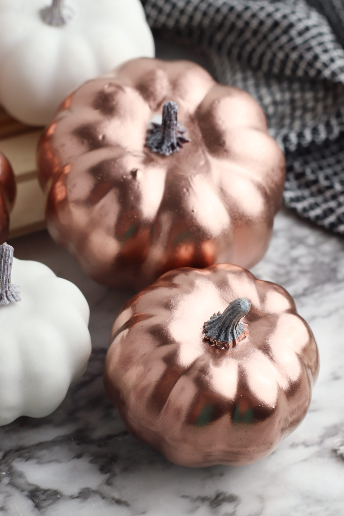 Small White Pumpkin Painting Ideas Go Gold THE SWEETEST DIGS   Diy Copper Pumpkins 12 1365x2048 