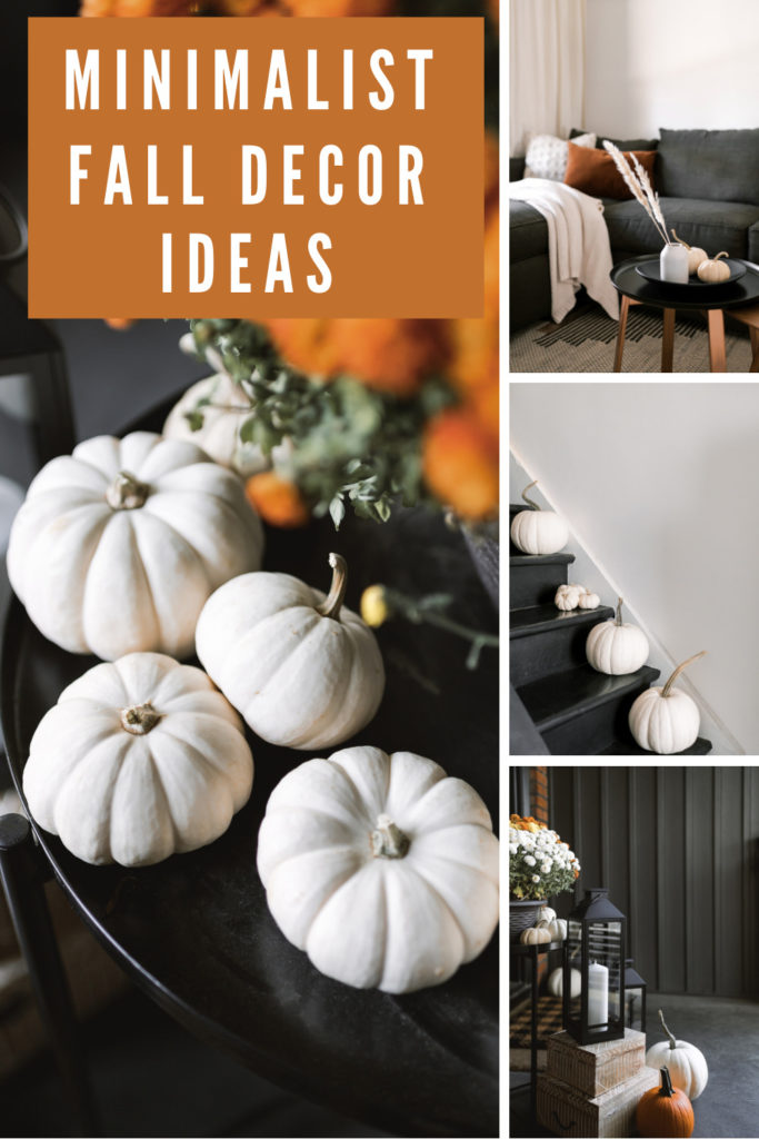 Collage of fall decorating ideas 2021 with text overlay.